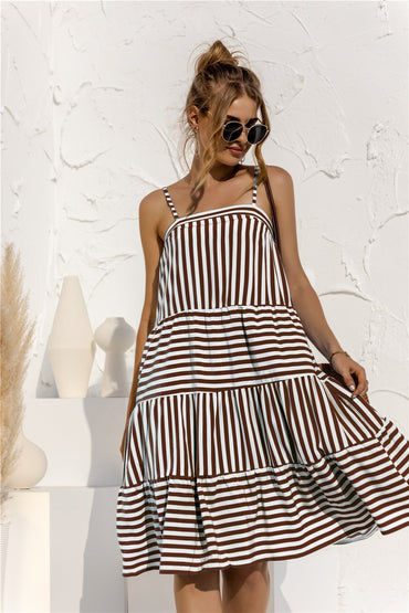 2021 Casual Spaghetti Midi Dress