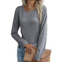 Women's Casual Long Sleeve Tunic Tops Fall Tshirt Blouses