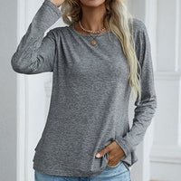 Women's Casual Long Sleeve Tunic Tops Fall Tshirt Blouses