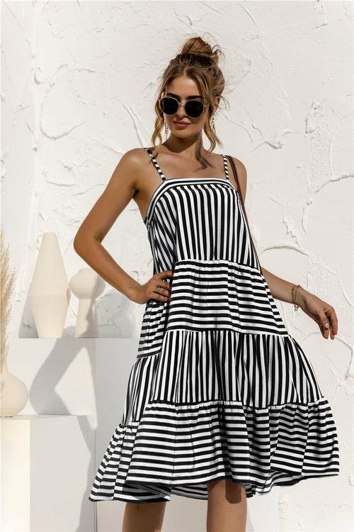 2021 Casual Spaghetti Midi Dress - Big J's Showstoppin' Store