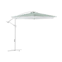 Striped Outdoor Umbrella For Garden Patio Green And White Stripe - Big J's Showstoppin' Store