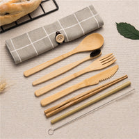 Bamboo Traveling Cutlery Set