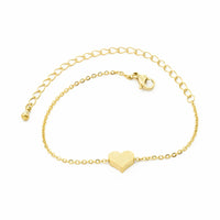 Tiny Heart Bracelet For Women Stainless Steel