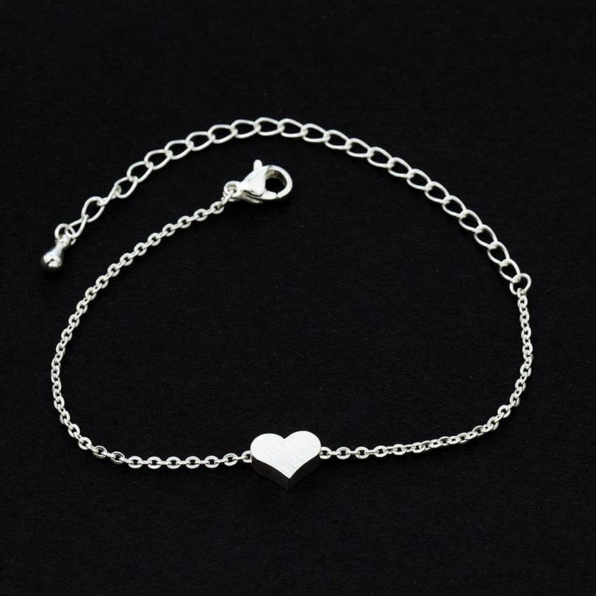 Tiny Heart Bracelet For Women Stainless Steel - Big J's Showstoppin' Store