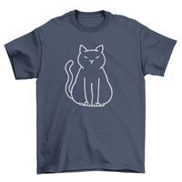 Minimalist cat t-shirt - Big J's Showstoppin' Store