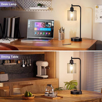 Industrial Touch Bedroom Lamps for Bedrooms Set of 2-3-Way Dimmable - Big J's Showstoppin' Store