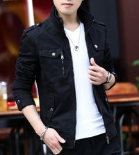Mens Military Theme Short Jacket - Big J's Showstoppin' Store