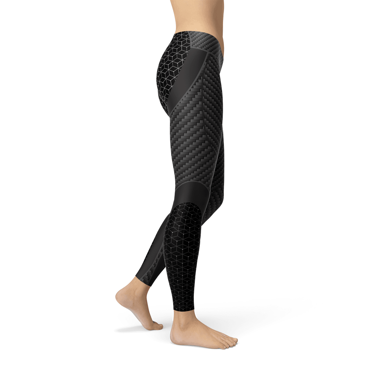 Womens Carbon Fiber Sports Leggings - Big J's Showstoppin' Store