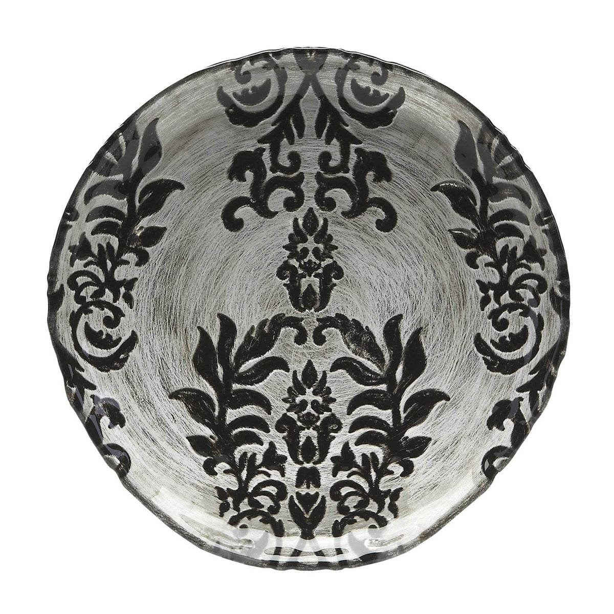 DAMASK Black Velvet Gilded Glass Canapé Plates - Big J's Showstoppin' Store