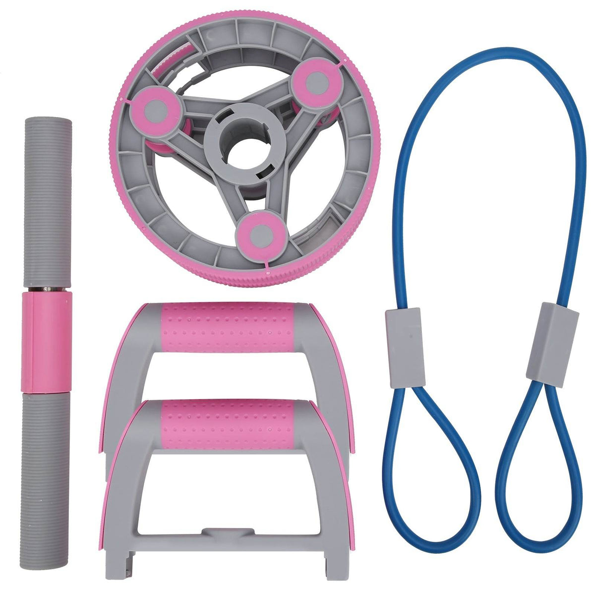 Multifunctional Abdominal Wheel Pull Strap Gym Fitness Training Set - Big J's Showstoppin' Store