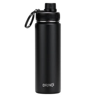 DRINCO® 22oz Stainless Steel Sport Water Bottle - Black - Big J's Showstoppin' Store