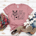 Easily Distracted By Cats & Books T-shirt - Big J's Showstoppin' Store