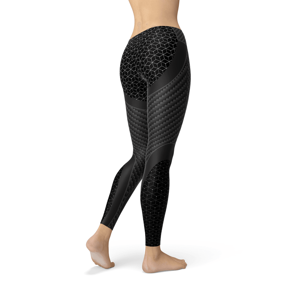 Womens Carbon Fiber Sports Leggings - Big J's Showstoppin' Store