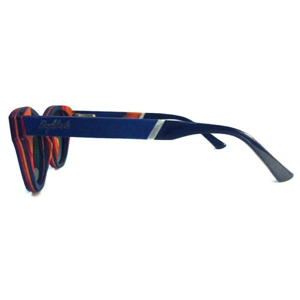 Beach Bound Skateboard Wood and Acetate Sunglasses, Polarized - Big J's Showstoppin' Store