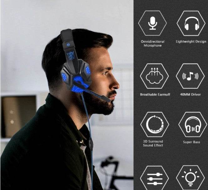 Ninja Dragon G9300 LED Gaming Headset with Microphone - Big J's Showstoppin' Store
