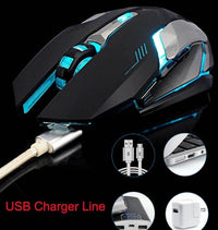 Ninja Dragon Stealth 7 Wireless Silent LED Gaming Mouse - Big J's Showstoppin' Store