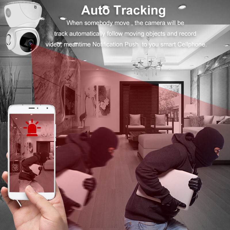 HD 1080P Camera 360° Panoramic PTZ Wireless Wifi Camera - Big J's Showstoppin' Store