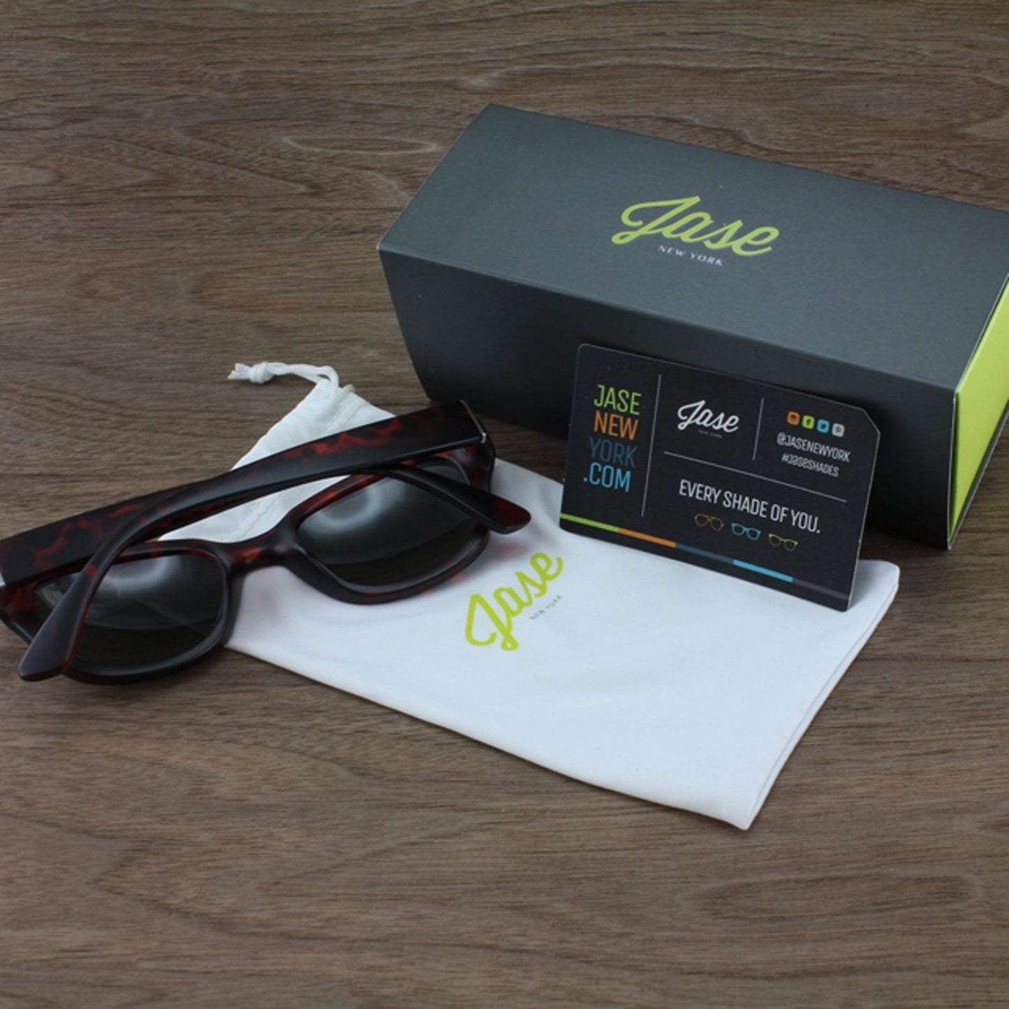 Jase New York Delano Sunglasses in Havana - Big J's Showstoppin' Store