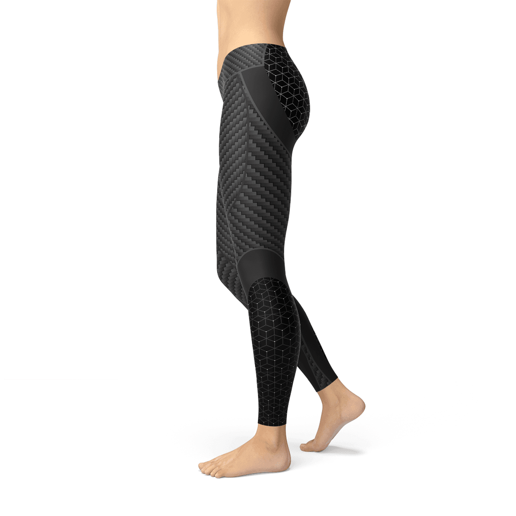 Womens Carbon Fiber Sports Leggings - Big J's Showstoppin' Store