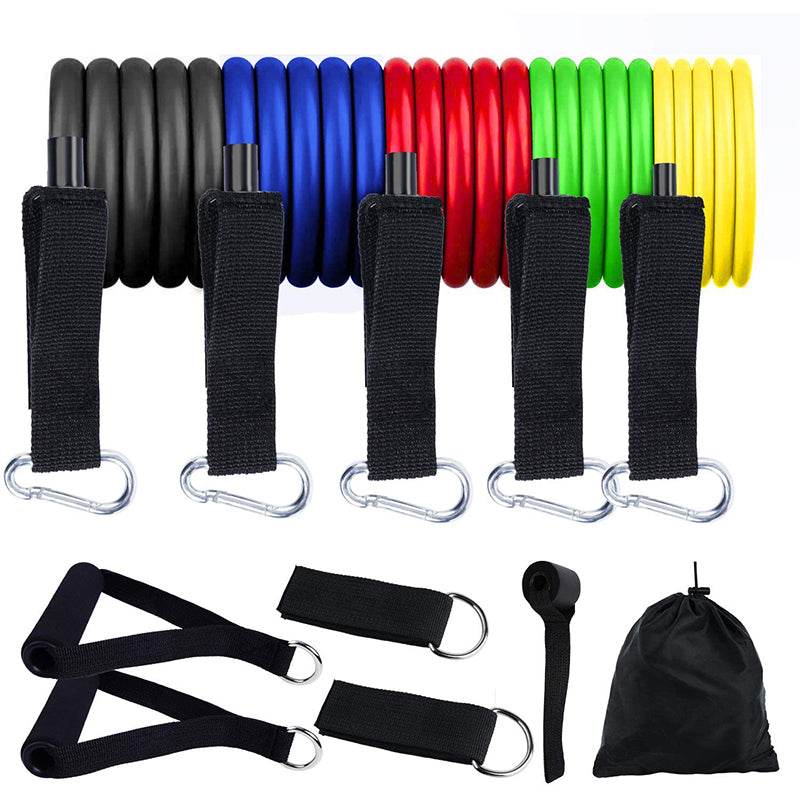 11Pcs Fitness Equipment Resistance Band Set - Big J's Showstoppin' Store