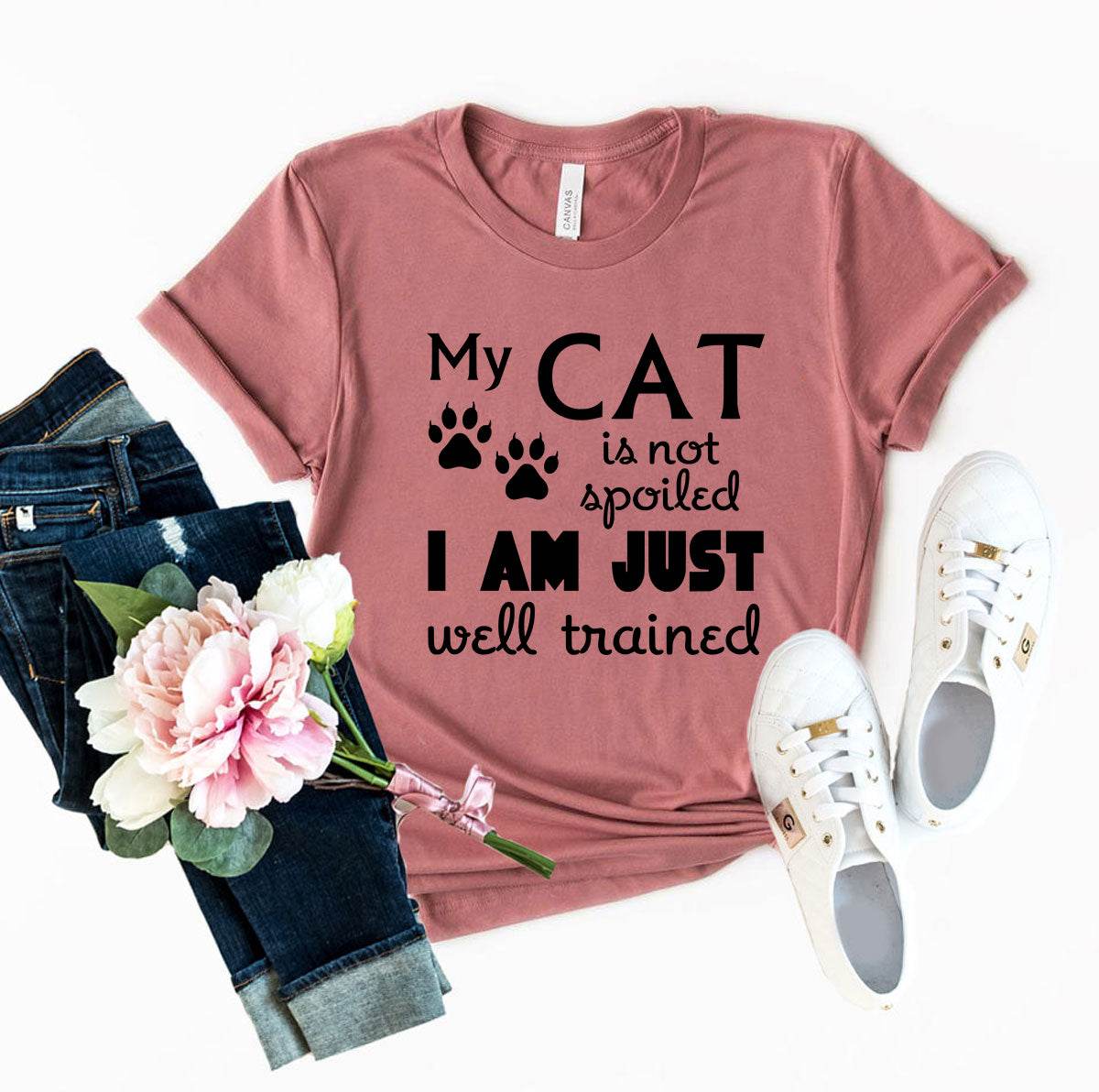 DT0175 My Cat Is Not Spoiled Shirt - Big J's Showstoppin' Store