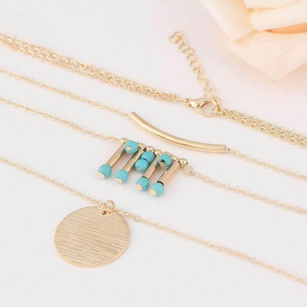 Turquoise Multilayer Necklace - Big J's Showstoppin' Store