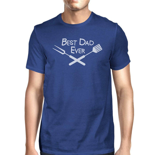 Best Bbq Dad Mens Blue Graphic Tee For Barbeque - Big J's Showstoppin' Store