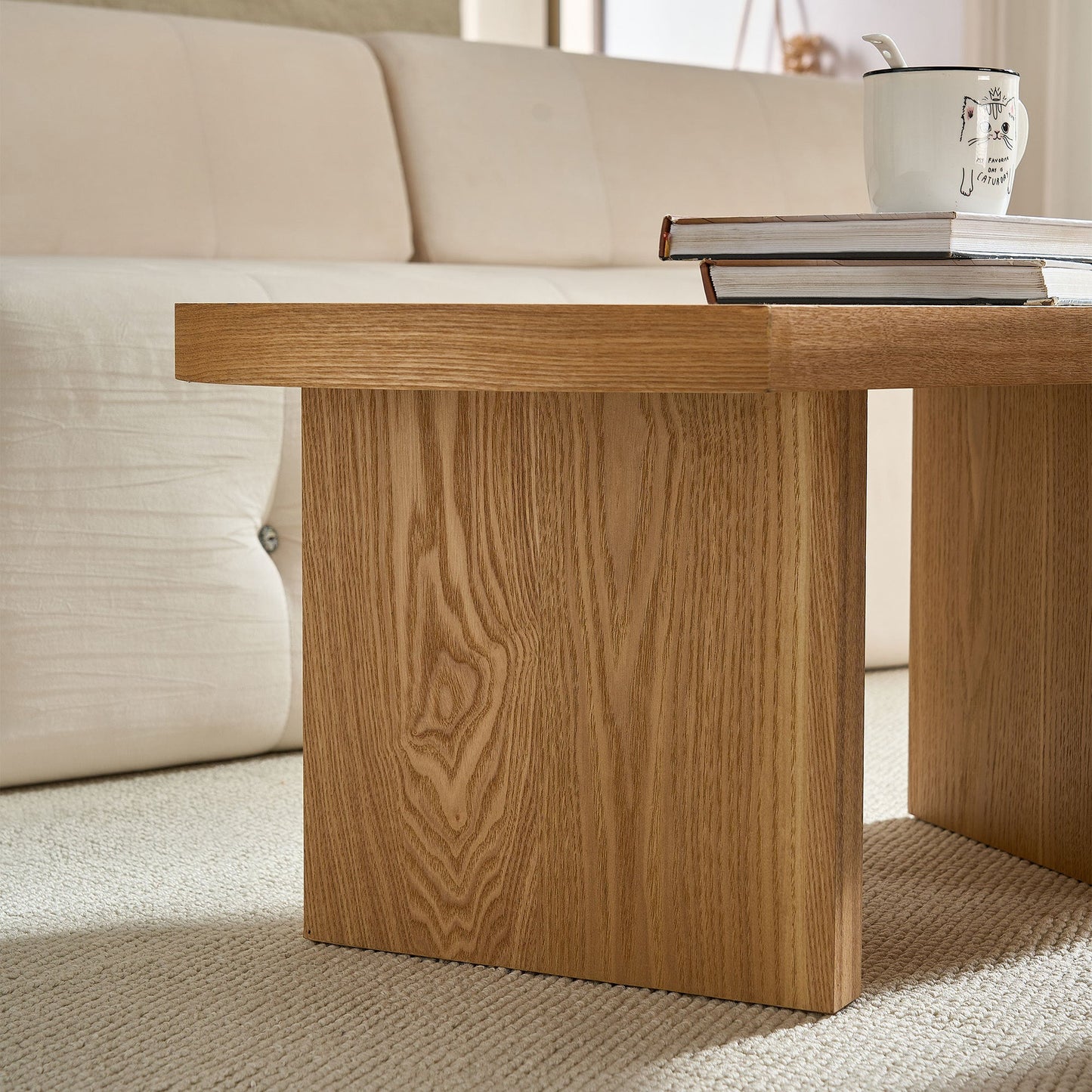 Modern Butterfly MDF Coffee Table, Used In Living Rooms, Bedrooms,