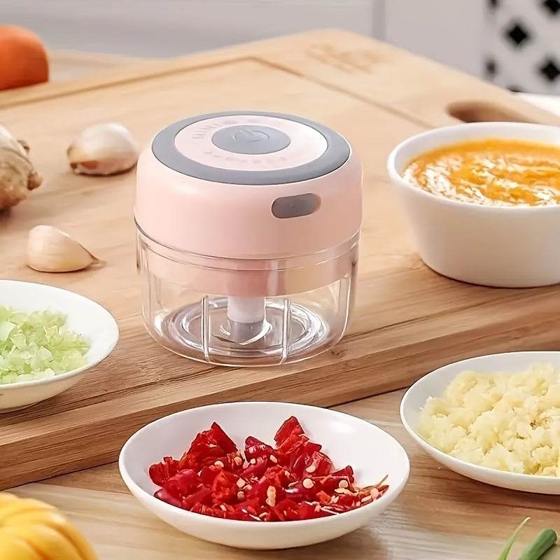 Compact Electric Garlic Crusher USB Meat Grinder 100250Ml - Big J's Showstoppin' Store