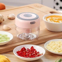 Compact Electric Garlic Crusher USB Meat Grinder 100250Ml - Big J's Showstoppin' Store