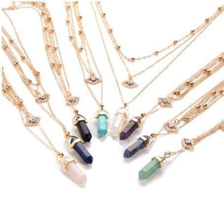 All Seeing Eye Multilayer Necklace - Big J's Showstoppin' Store