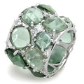 LOS764 - Rhodium 925 Sterling Silver Ring with Synthetic Synthetic - Big J's Showstoppin' Store
