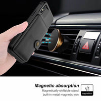 360 Protection Magnetic Leather Wallet Armor Case for iPhone - Big J's Showstoppin' Store