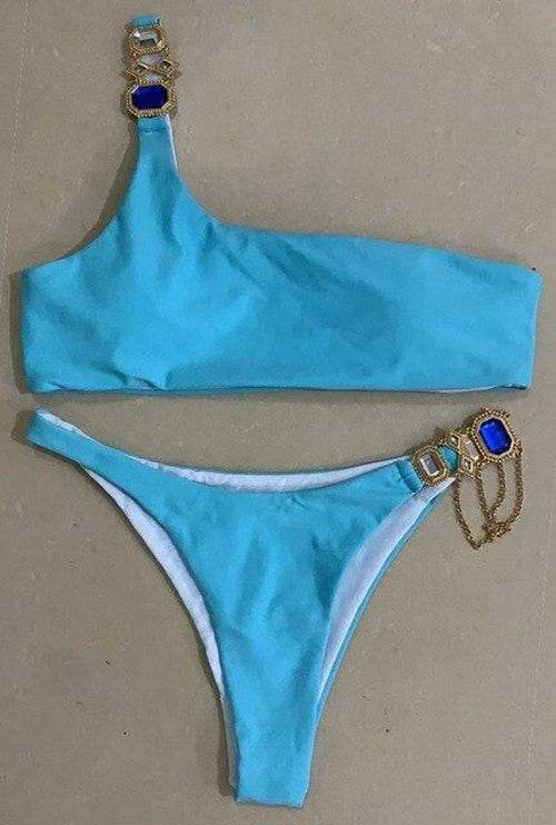 Bikini Jewelled Rhinestones Luxury Diamond Bikini Women Swimwear - Big J's Showstoppin' Store