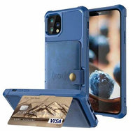 360 Protection Magnetic Leather Wallet Armor Case for iPhone - Big J's Showstoppin' Store