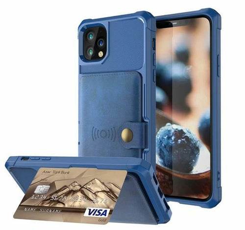 360 Protection Magnetic Leather Wallet Armor Case for iPhone - Big J's Showstoppin' Store