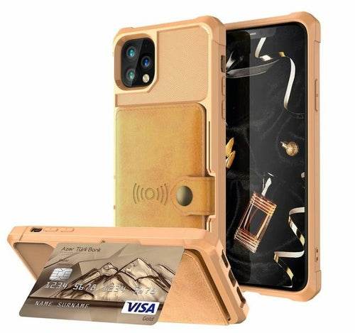 360 Protection Magnetic Leather Wallet Armor Case for iPhone - Big J's Showstoppin' Store
