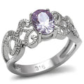 TK079 - High polished (no plating) Stainless Steel Ring with AAA Grade - Big J's Showstoppin' Store