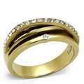 TK2611 - IP Gold(Ion Plating) Stainless Steel Ring with Top Grade - Big J's Showstoppin' Store