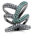 TK2766 - IP Light Black (IP Gun) Stainless Steel Ring with Top Grade - Big J's Showstoppin' Store