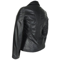 Women's Athena 3 Button Leather Coat